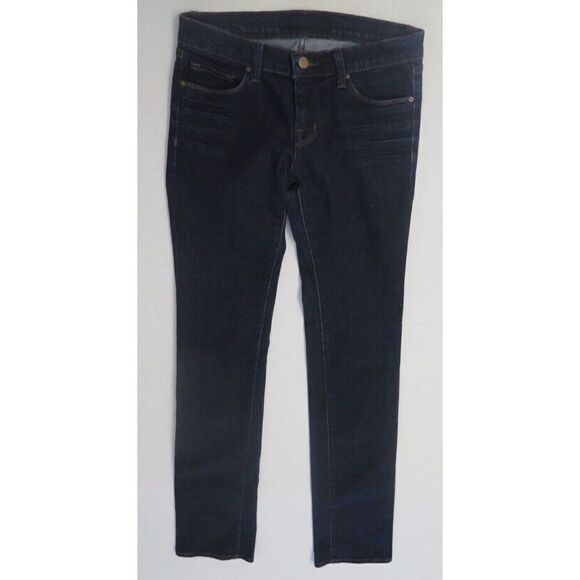 J Brand #1814 SD Women's Sz 27 Dark Blue Cigarette Leg Low-Rise Jeans Cut #2787 - Picture 1 of 8